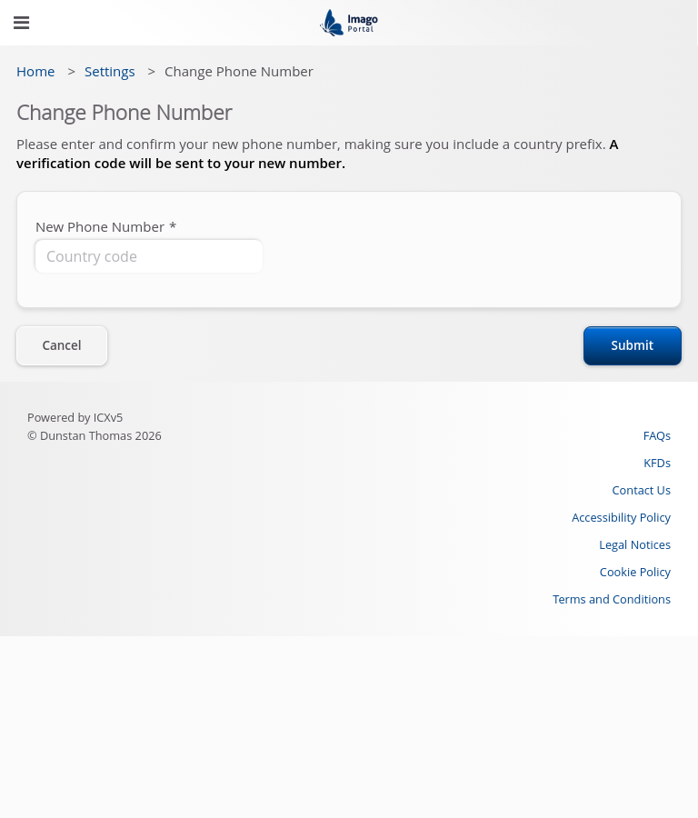 Role-InternalAdmin > 11 Change Phone Step 2